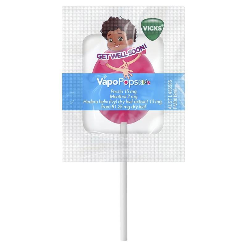 Vicks 维克斯 VapoPops 儿童含药润喉棒棒糖 8支装