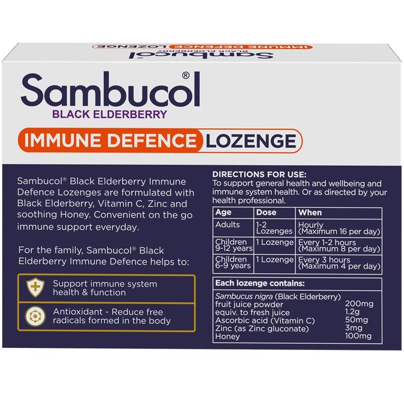 Sambucol 善倍康 免疫防护润喉含片 20片