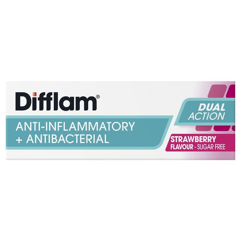 Difflam 咽喉无糖草莓味含片 16片