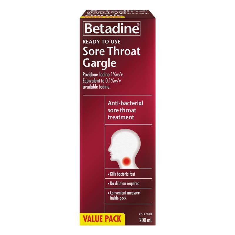 Betadine 必妥碘 咽喉漱口液即用型 200ml