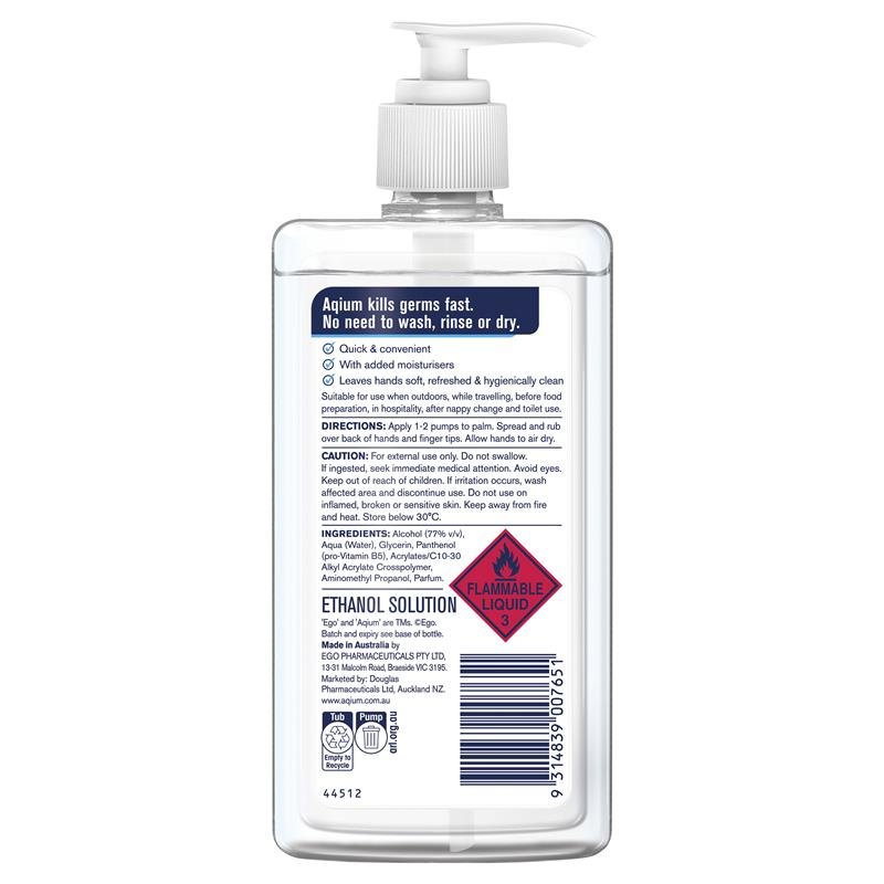 Ego Aqium 免洗消毒洗手液 375ml