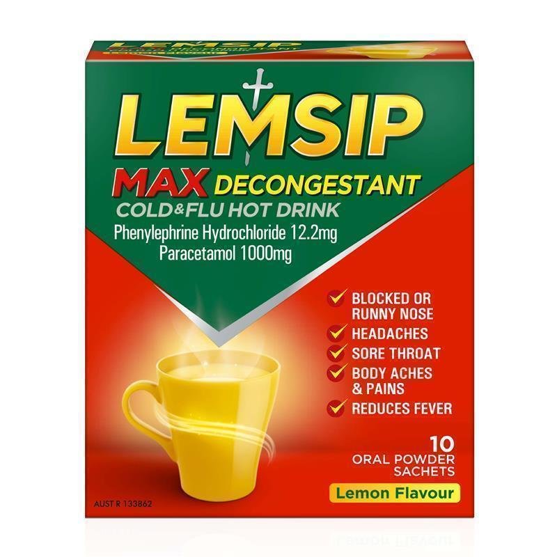 Lemsip Max 减充血感冒热饮 柠檬味 10包