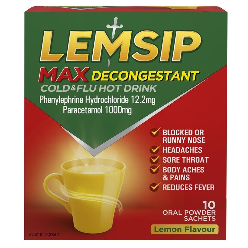 Lemsip Max 减充血感冒热饮 柠檬味 10包