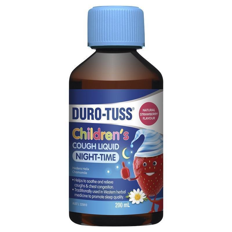 DURO-TUSS 儿童夜间止咳口服液 草莓味 200ml
