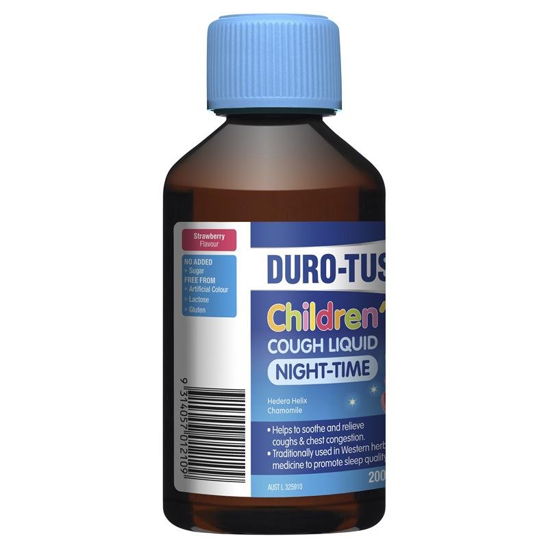 DURO-TUSS 儿童夜间止咳口服液 草莓味 200ml