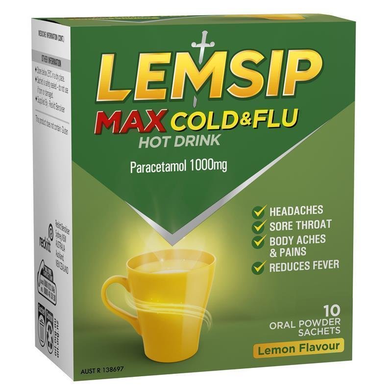 Lemsip Max 强效感冒流感热饮 柠檬味 10包