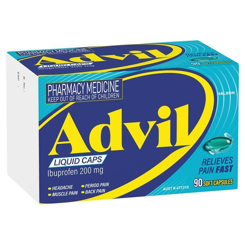 Advil 布洛芬 止痛液体胶囊 90粒