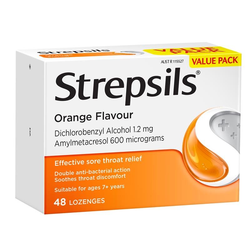 Strepsils 使立消 润喉含片 橙味 48粒