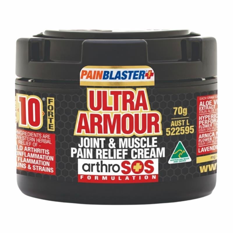 Pain Blaster Ultra Armour Joint & Muscle Pain Relief Cream Phys10 70g