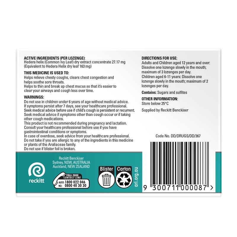 Strepsils 草本化痰止咳含片 蜂蜜柠檬味 48片