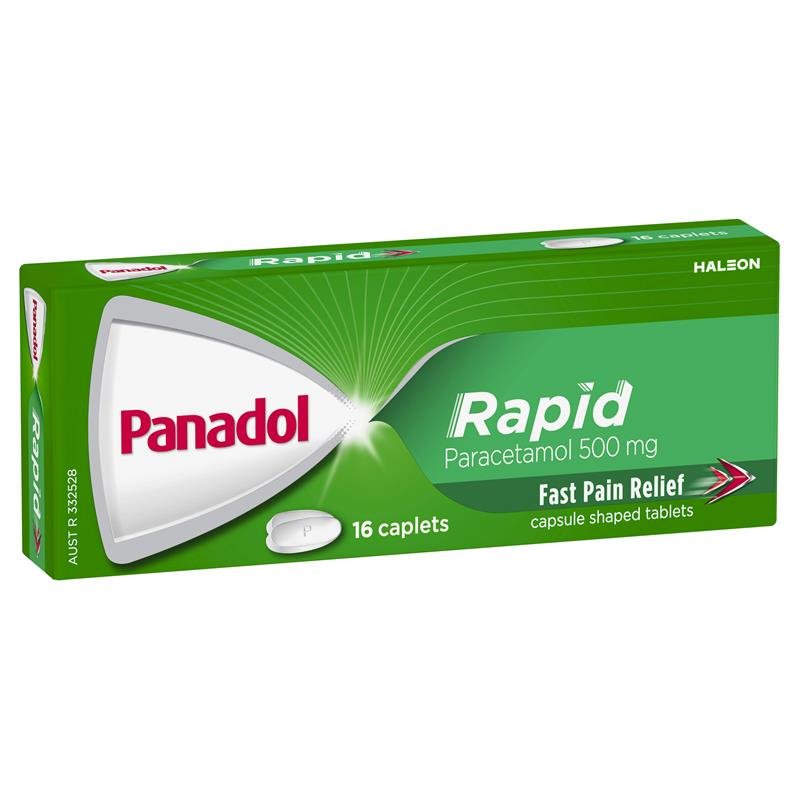 Panadol 必理通 Rapid 对乙酰氨基酚速效止痛囊片 16片