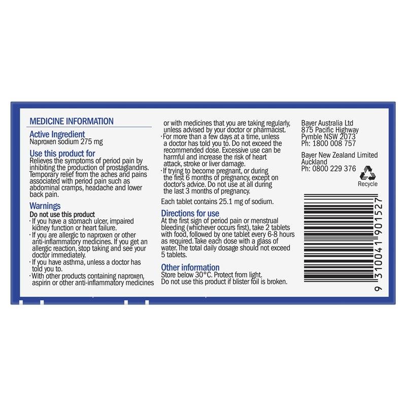 Naprogesic 275mg Tablets 24 Pack