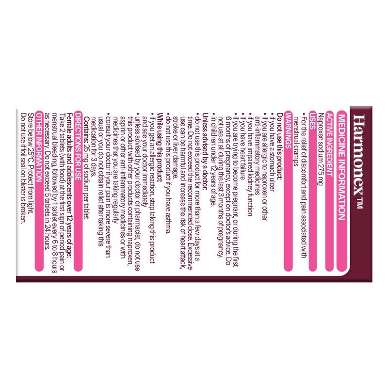 Harmonex 275mg 24 Tablets