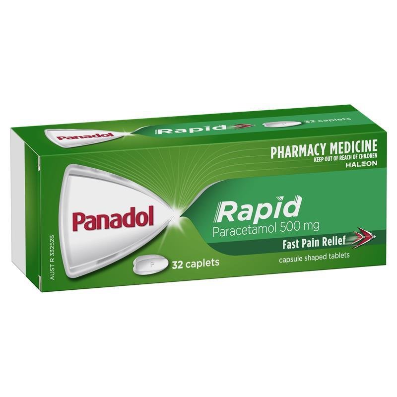 Panadol Rapid 快速扑热息痛止痛片 32片