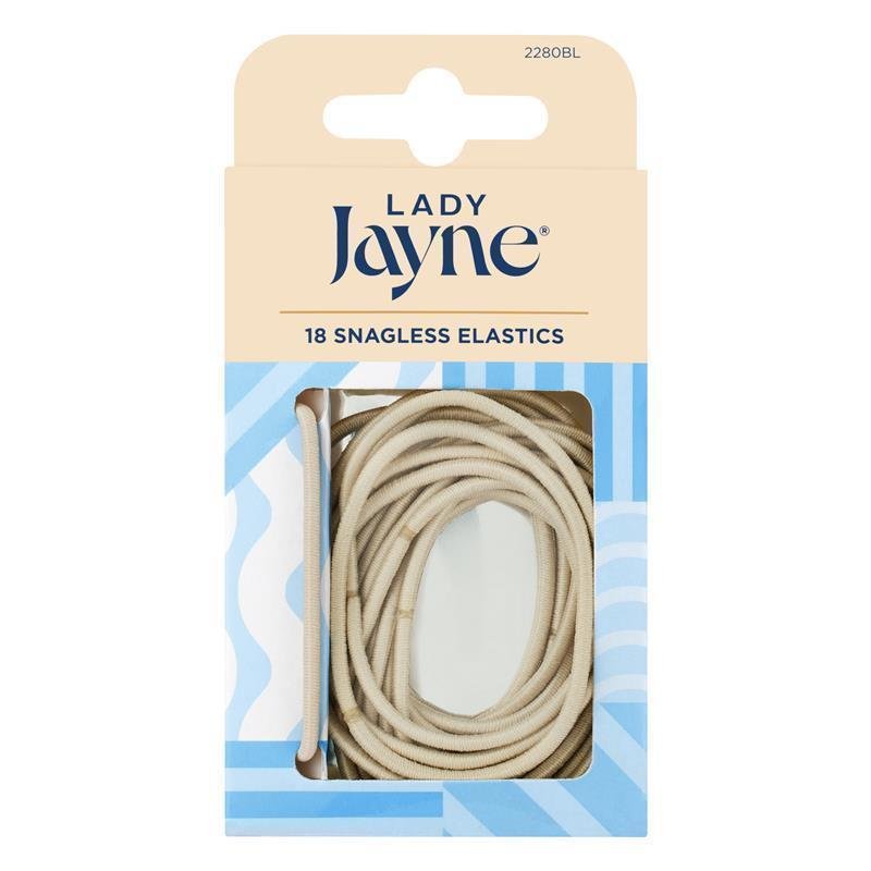 Lady Jayne Snagless Elastics, Blonde, Pk18