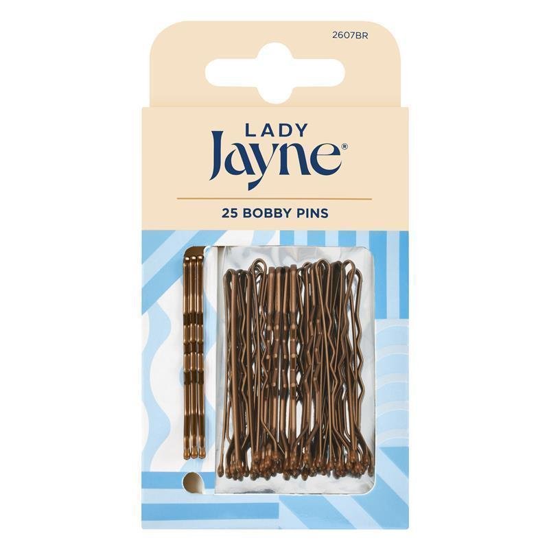 Lady Jayne一字发夹 棕色 4.5cm 25个装