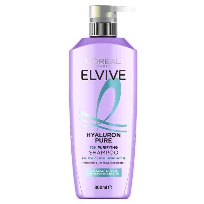 L'Oreal Elvive Hyaluron Pure Shampoo 800ml