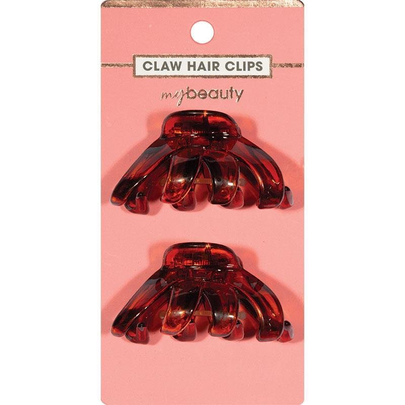 My Beauty Hair Claw Clip Medium 2 Pack Demi Amber