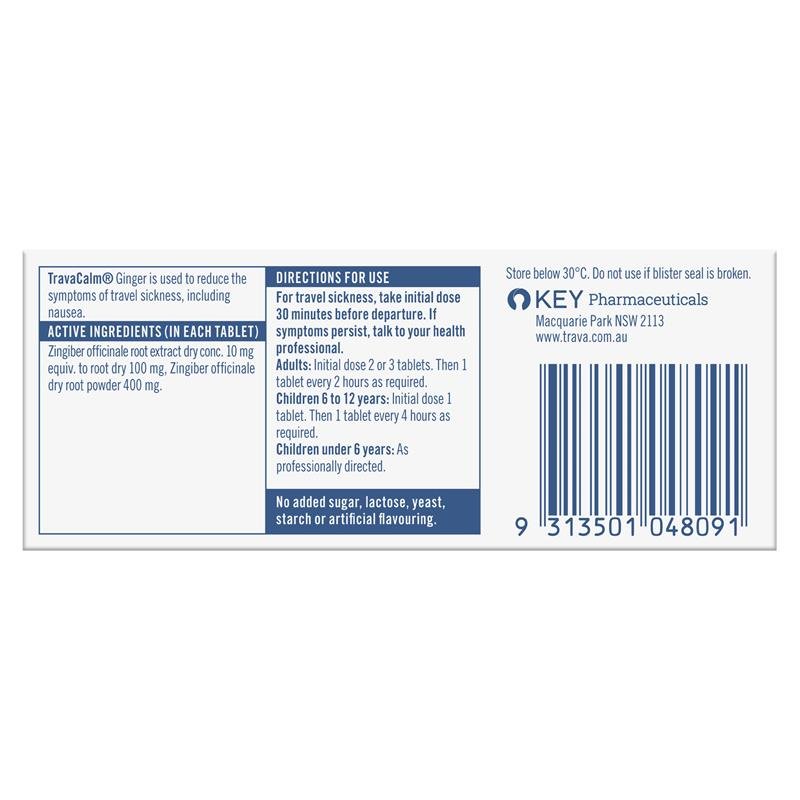 Travacalm Ginger 30 Tablets