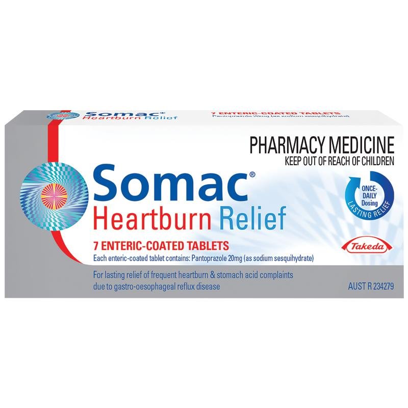 Somac Heartburn Relief 20mg Tablets 7