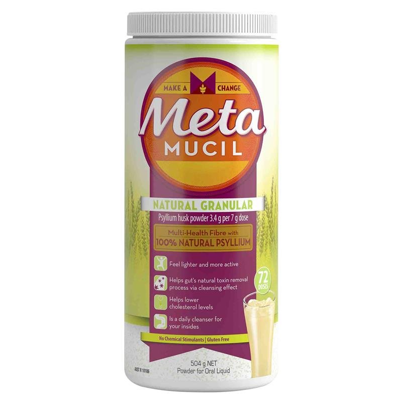 Metamucil Fibre Supplement Regular 72 Dose 504g