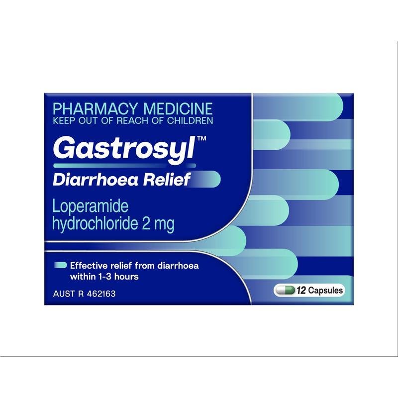 Gastrosyl Loperamide 2mg 12 Capsules