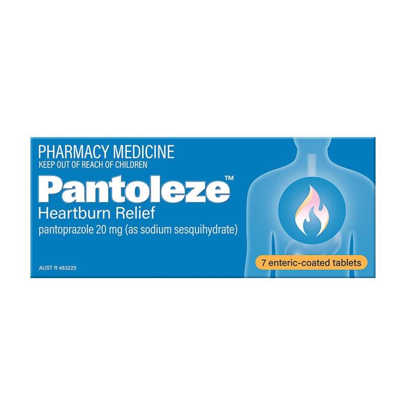 Pantoleze Heartburn Relief 20mg 7 Tablets