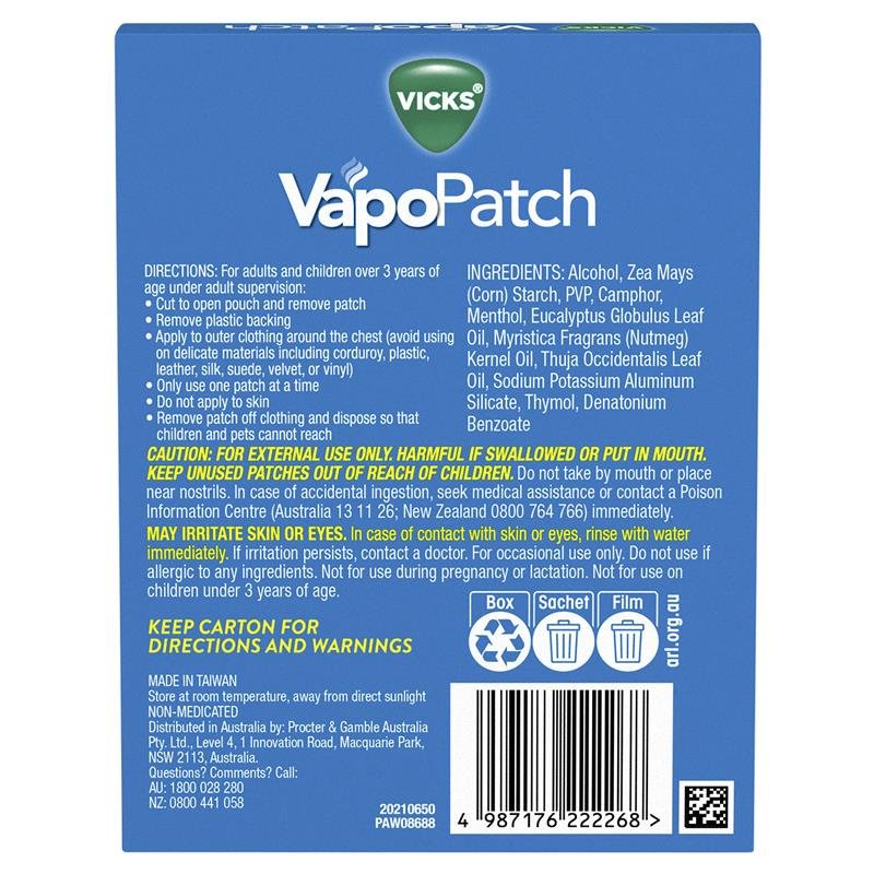 Vicks VapoPatch 5 Pack