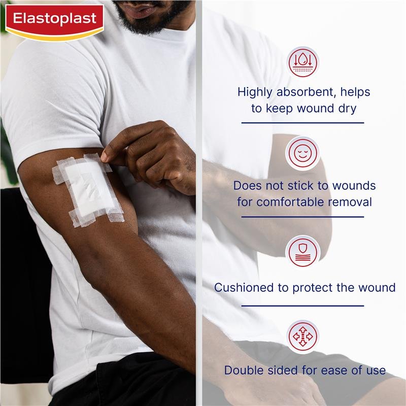 Elastoplast 防粘连伤口敷贴 7.5x5cm 5片