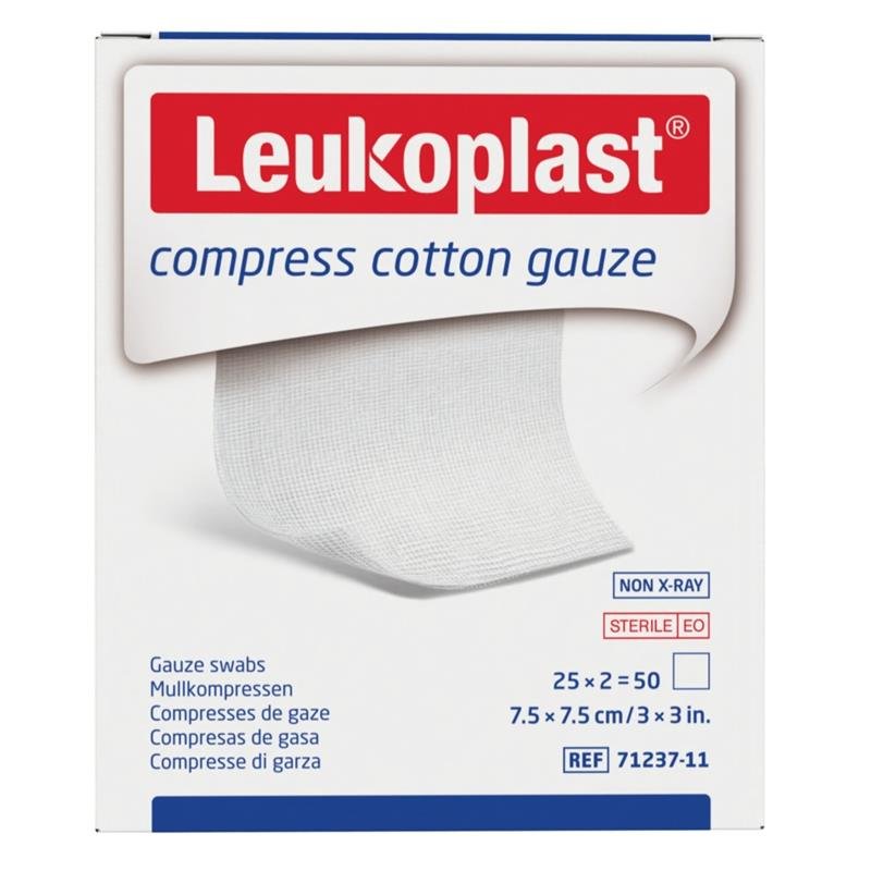 Leukoplast 纯棉纱布块 7.5x7.5cm 50片装