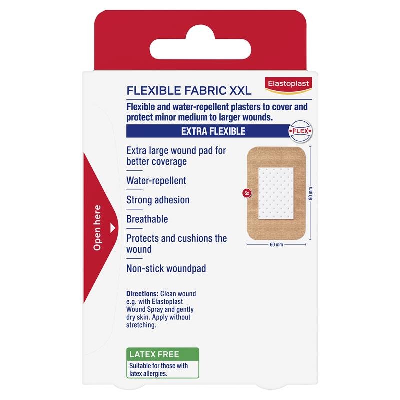 Elastoplast 弹性布质创可贴 XXL 5片装