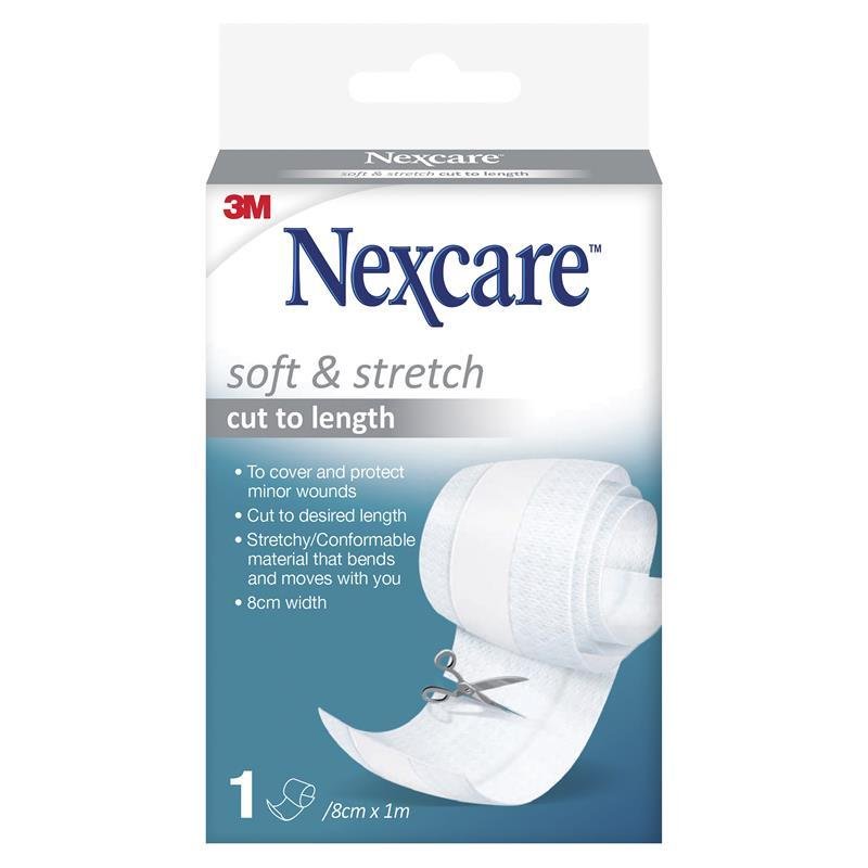 Nexcare 柔软弹性自剪绷带 8cm×1m 卷