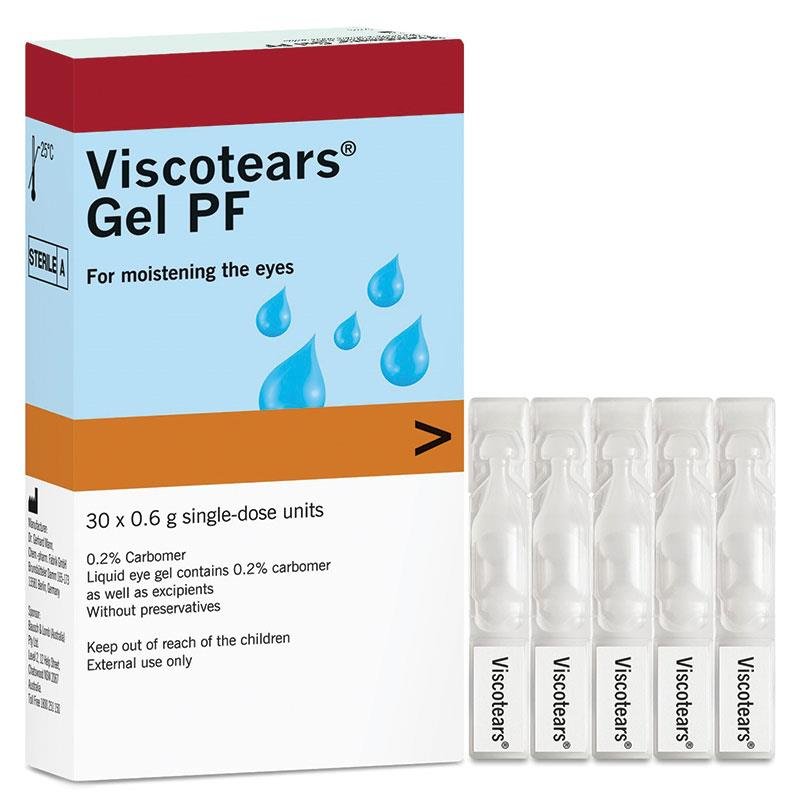 Viscotears Gel Preservative Free 0.6g 30 Vials