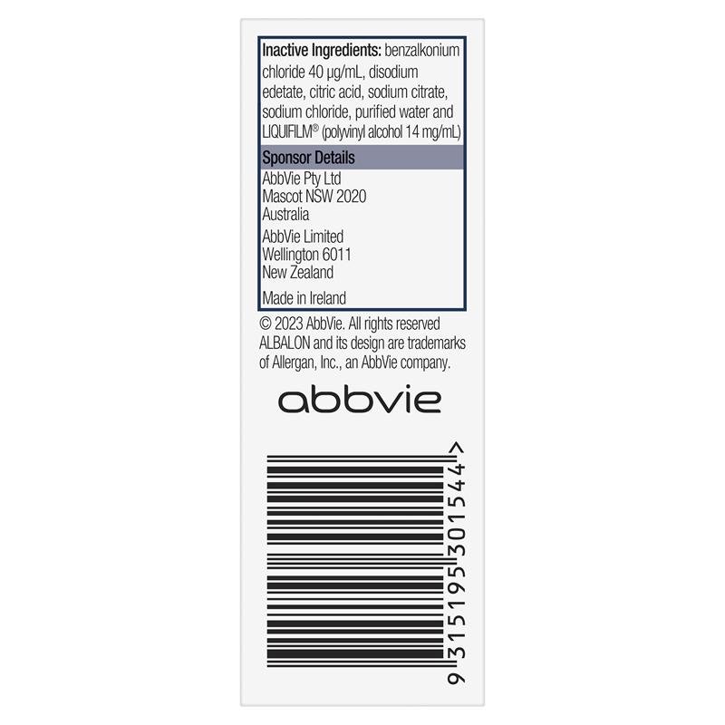 Albalon Eye Solution 0.1% 15mL