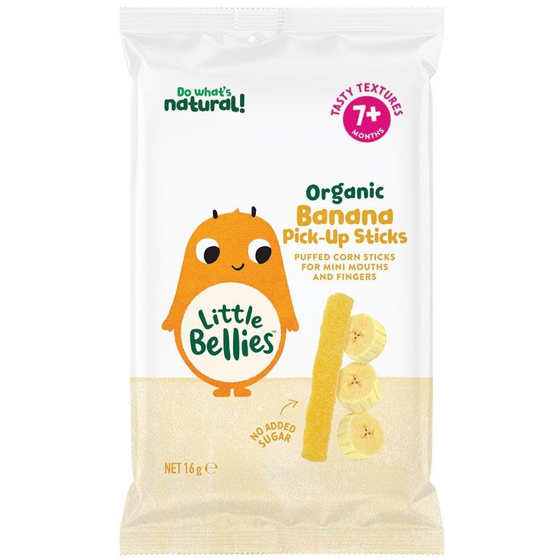 Little Bellies Organic Banana Pick Up Sticks 16g