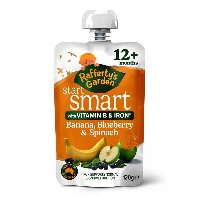 Rafferty's Garden Start Smart 香蕉蓝莓菠菜泥 120g