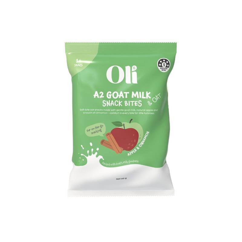 Oli6 Goat + Oat Bites Apple Cinnamon 60g