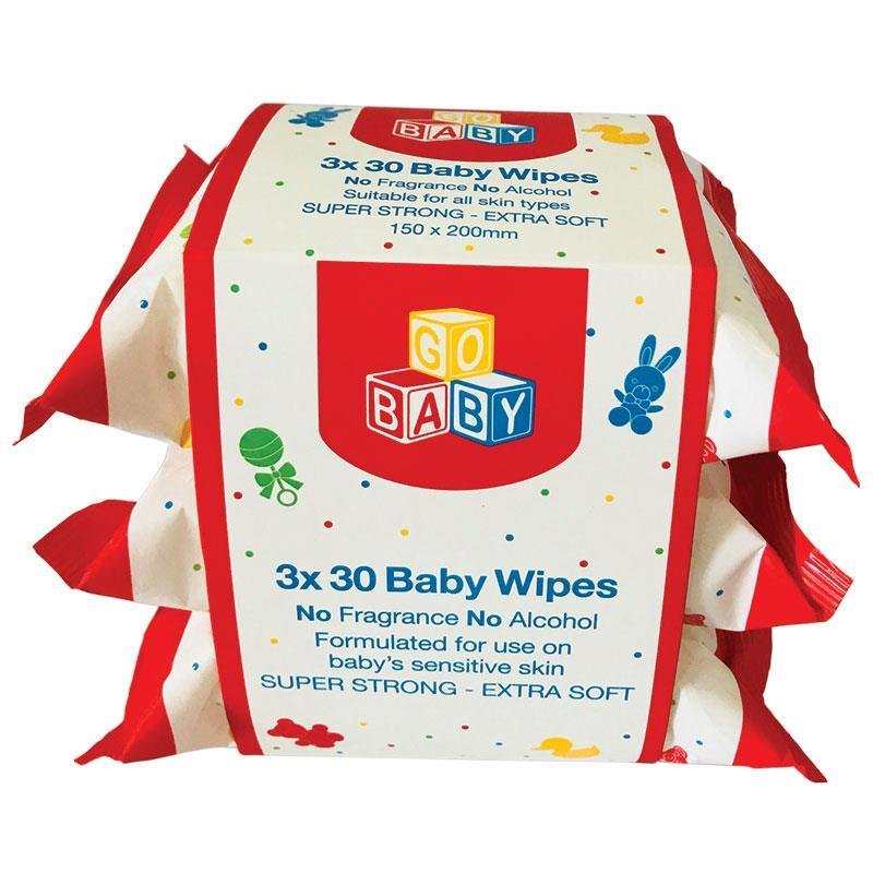 Go Baby 婴儿湿巾 3x30片装