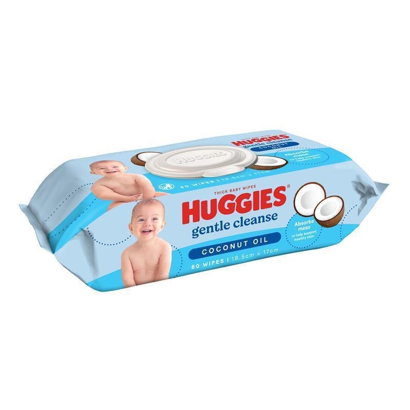 Huggies好奇 温和椰子油婴儿湿巾 80片