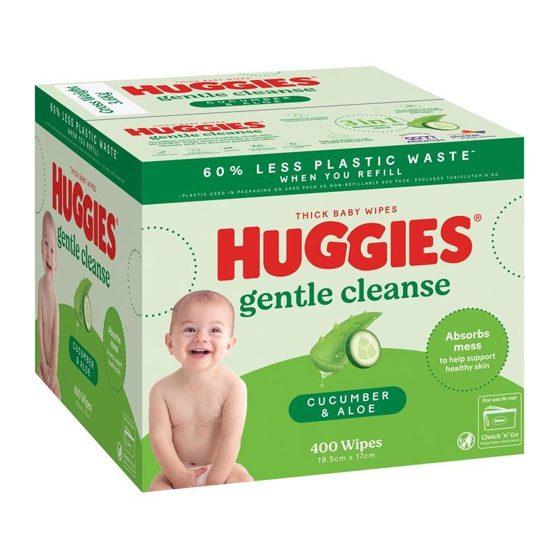 Huggies好奇 加厚黄瓜芦荟婴儿湿巾 400片