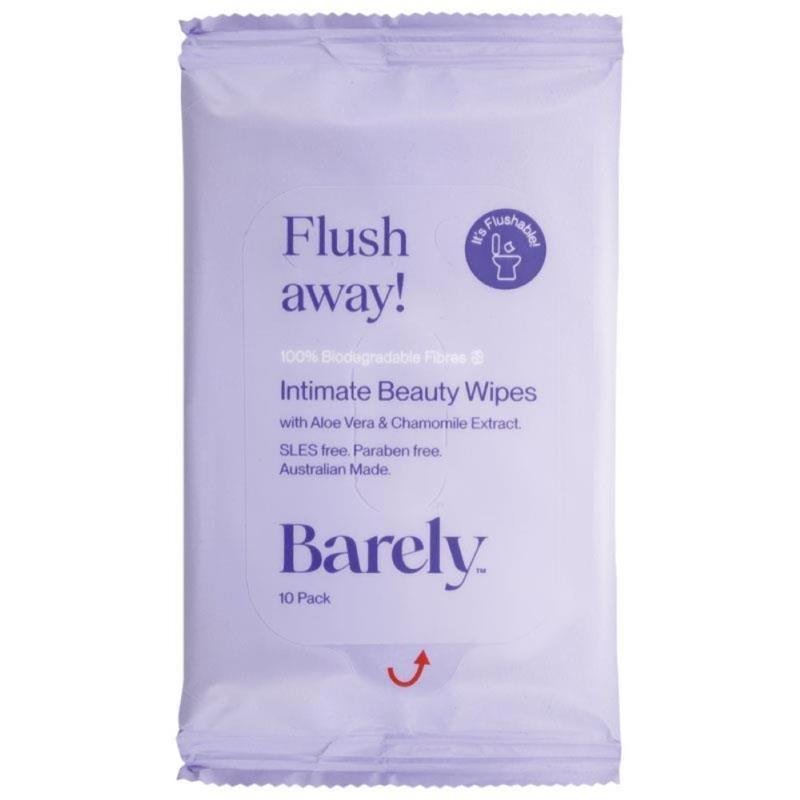 Barely 可冲散私处湿巾 10片