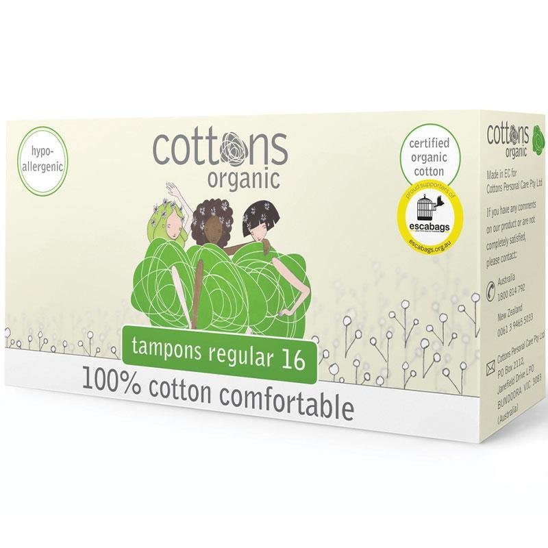 Cottons 有机卫生棉条 普通型 16支