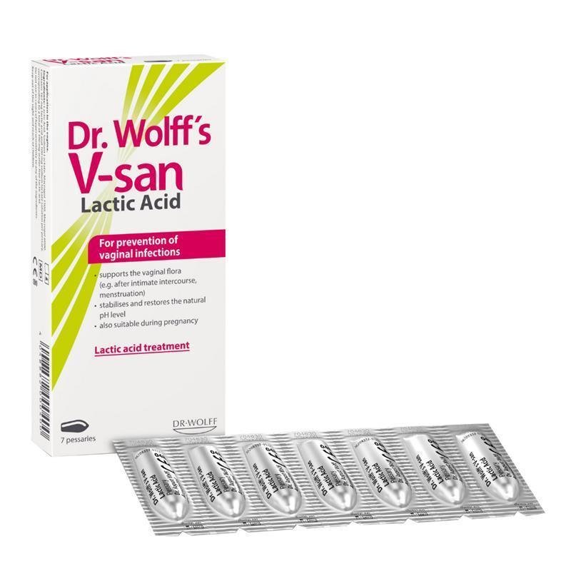 Dr Wolffs V-san 乳酸阴道栓 7粒
