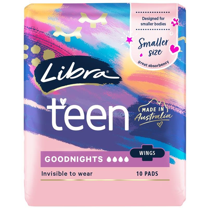 Libra Girl 少女夜用卫生巾 带护翼 10片
