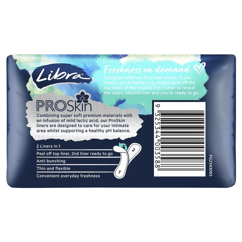 Libra Flexi 2合1双层轻薄护垫 25片