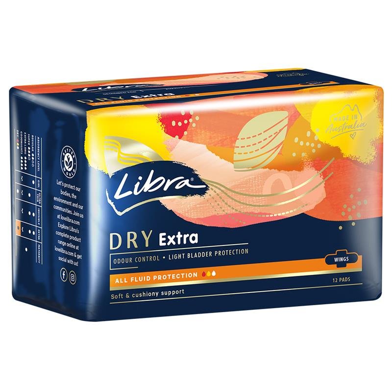Libra Extra 干爽日用卫生巾 带护翼 12片