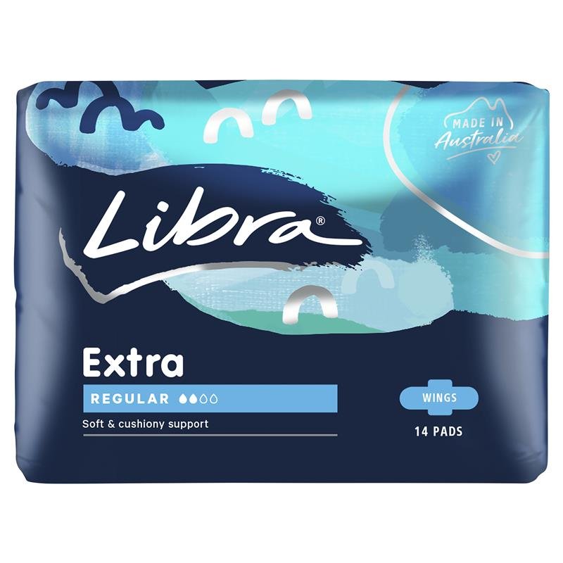 Libra 日用卫生巾 带护翼 14片