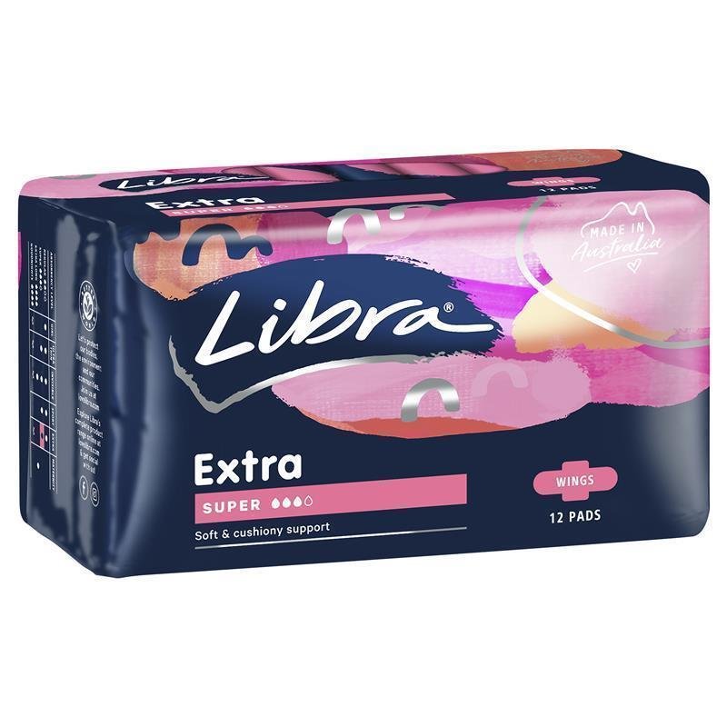 Libra 加量卫生巾 带护翼 12片
