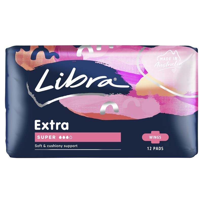 Libra 加量卫生巾 带护翼 12片