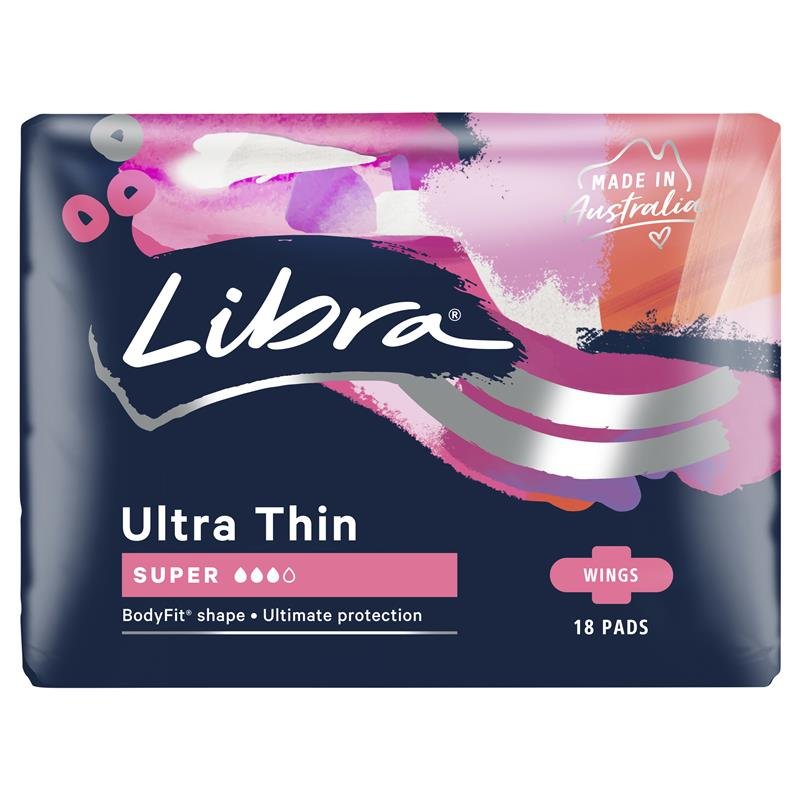 Libra 超薄加量卫生巾 带护翼 18片